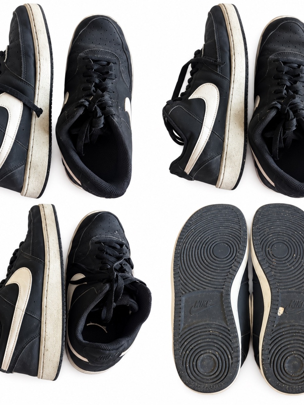 Black and white Nike Court Vision Low sneakers